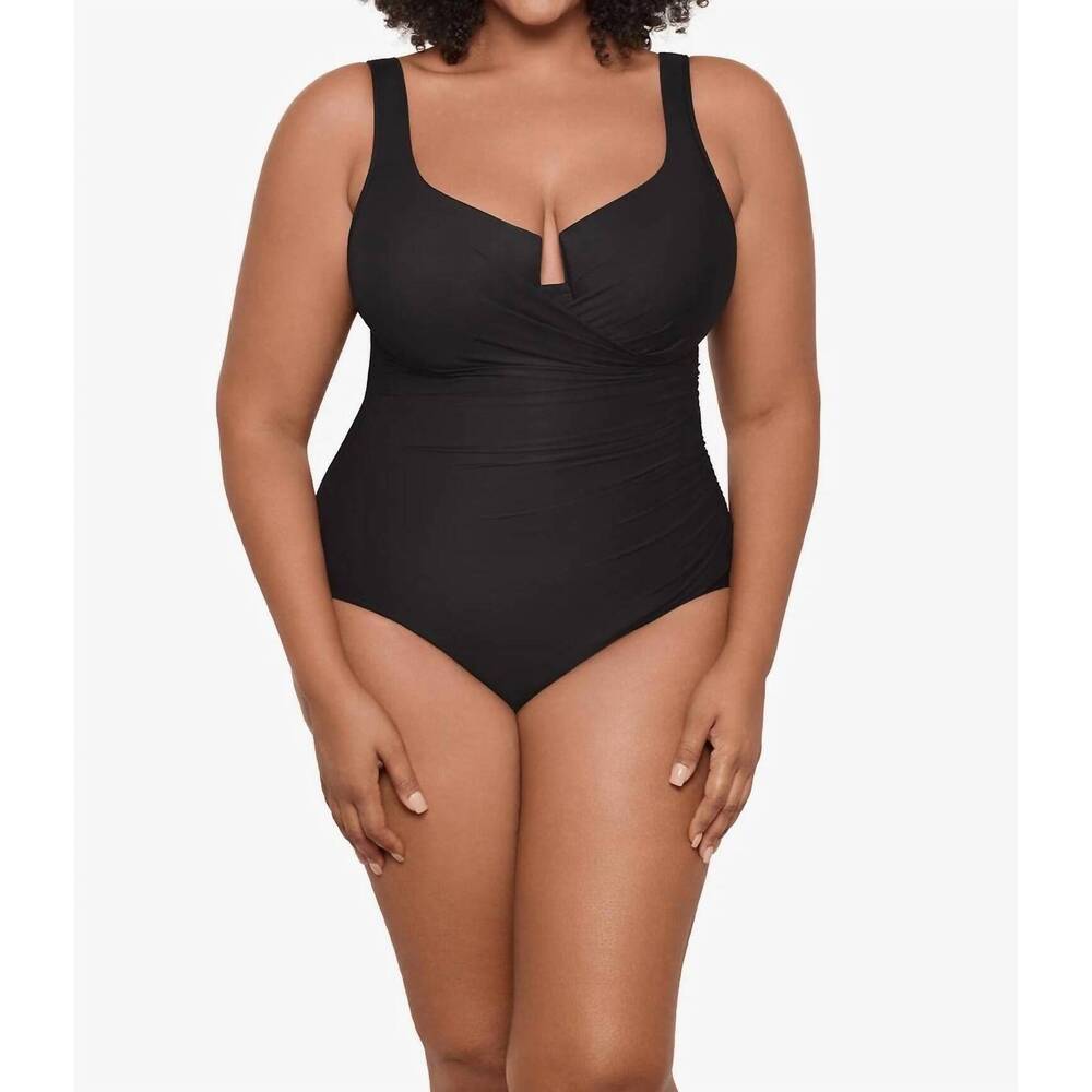 NEW MIRACLESUIT escape one piece - plus in black